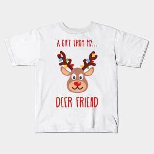 Funny Christmas Reindeer | Best Friend Gift Ideas Kids T-Shirt